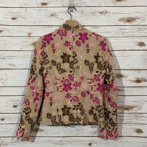 Vintage Liquid Floral Jacket - 6 - Picture 8 of 12